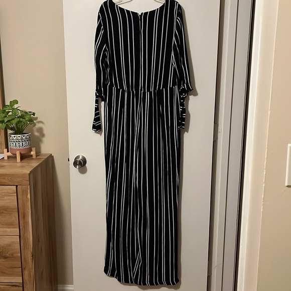 Black and White Pin Stripe Romper by wild fable - Picture 5 of 5